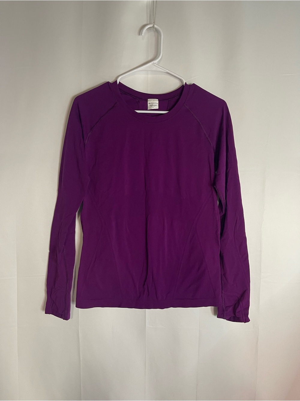 Athleta Long-Sleeve Crew Neck Top - Deep Purple